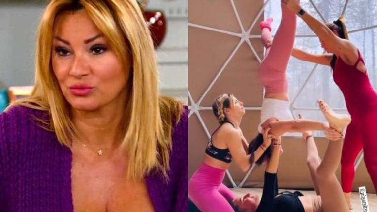 Pınar Altuğ Amuda Kalktı Genç Kızlar Bile Çatladı! Eşi Yağmur Atacan Çıldıracak Dar Taytıyla Resmen Şov Yapıyor
