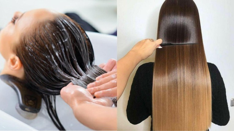 Saçlarım Her Gün Kuaförden Çıkmış Gibi Olsun Diyenler! İşte Kalıcı Düz ve Parlak Saç İçin Evde Keratin Bakımı Yapma Formülü!