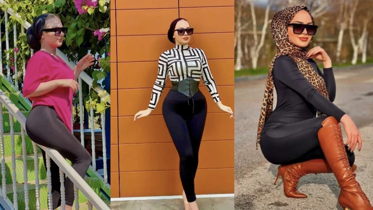 Esra Rabia Ünal'ın bardaki pozlarına nefret yağdı! Başındaki örtüye de bakmadı
