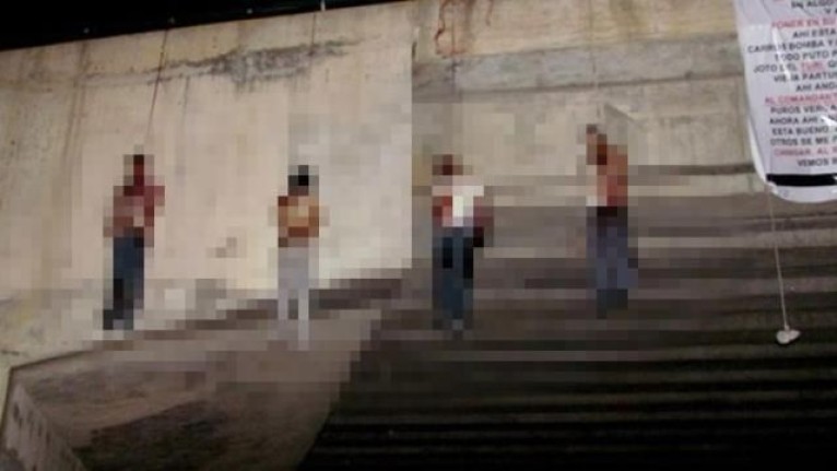 Meksika'da Katliam! 9 Cansız Bedeni Üst Geçide Astılar!