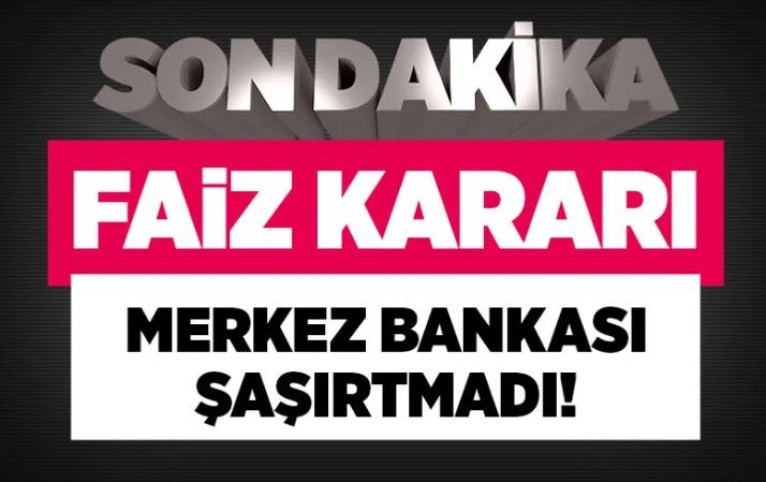 Merkez Bankası Faiz Kararını Açıkladı! Faiz %15'e çekildi