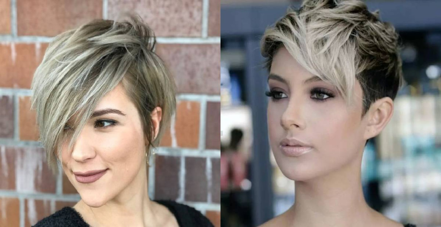 Yan Parçalı Pixie Kesim